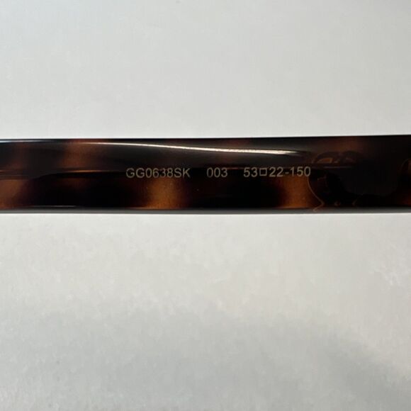 Gucci GG0638SK 003 Cat Eye Tortoise Gradient Gray Sunglasses 53-22 150 main image 2